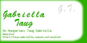 gabriella taug business card